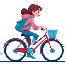 Girl on Cycle
